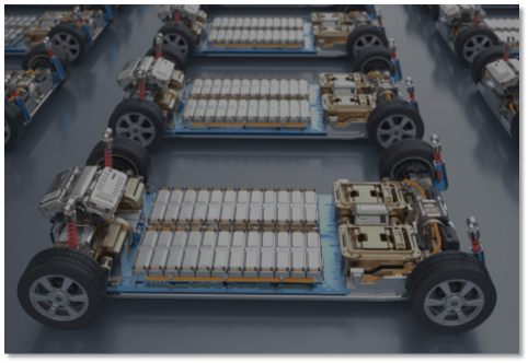EV batteries assembly line