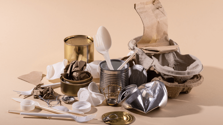 Recyclable waste materials 