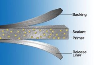 Eternabond MicroSealant tape is comprised of synthetic polymers with a proprietary built-in primer that produces an instant bond to most materials and substrates.