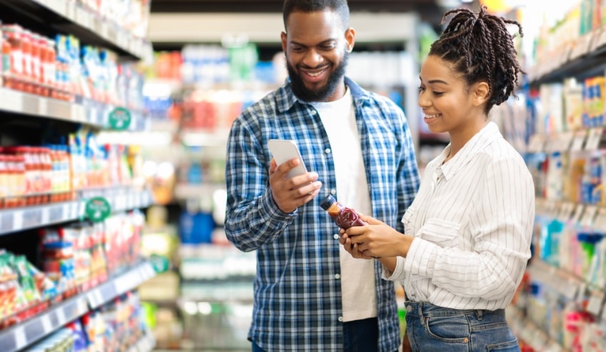 Couple shopping